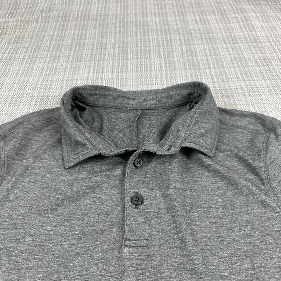 Lululemon Evolution Polo Shirt Mens XS‎ Grey Pullover Golf Casual Comfort - Picture 2 of 7